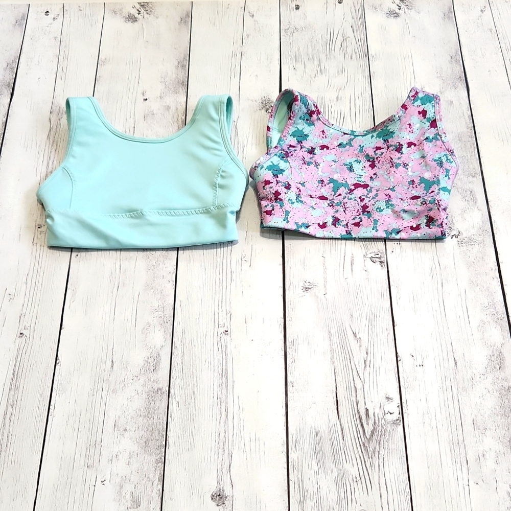 Brand New Athletic Girls size 28 Sports bra set of 2.